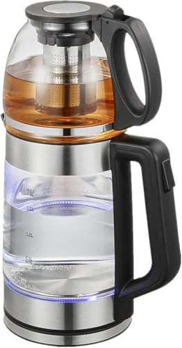 Tocchetta di Vetro Turca a 2 Livelli tè Elettrico tè Elettrico Samovar Samovar Selmotelatura da tè da tè studiatore di Acqua
