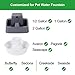 ZEKIRY Replacement Filter Housing for 1/2, 1, 2 Gallon, Pagoda, Avalon, Butterfly, Sedona, Seascape, Creekside, Seaside Pet Water Fountains, Dog Fountain Filter Housing