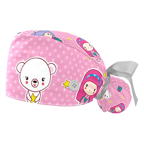 Casquettes de travail ajustables JDEZ pour maintenir les cheveux longs sans serrer