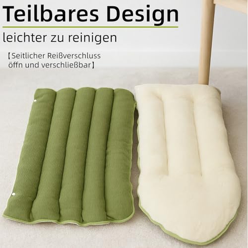 2 in 1 Warmes Katzenbett Winter 45cm, Kuschelhöhle Katze & Hundehöhle Kleine Hunde, Waschbar & Faltbar, Katzenkorb mit Dach, Plüsch Katzenschlafplatz & Versteck für Katzen mit Fellhandschuh(M)