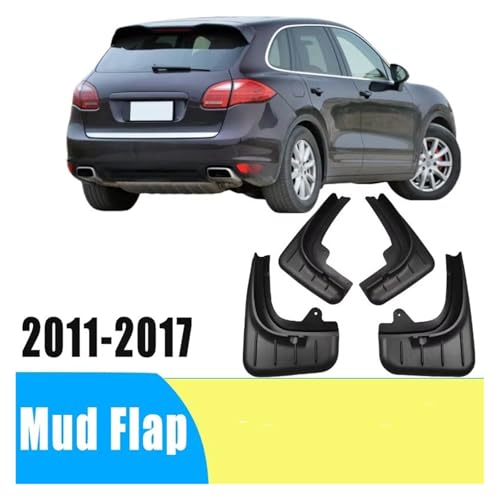 Bavettes de protection pneus Cayenne 2011 2012 2013 2014 2015 2016 2017 garde boue 4pcs