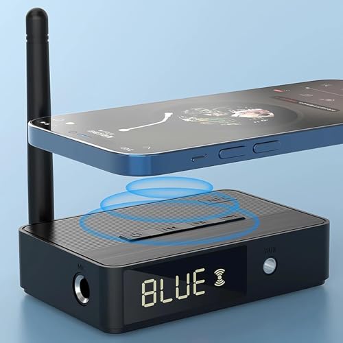 MICROWARE Bluetooth 5.3 Receiver for Home Stereo Systems, Bluetooth to RCA Adapter for Speakers & Streaming Devices, RF Remote Control, NFC/Optical/Coaxial/RCA/AUX/TF Card/Udisk 4 41BLAHYvUoL