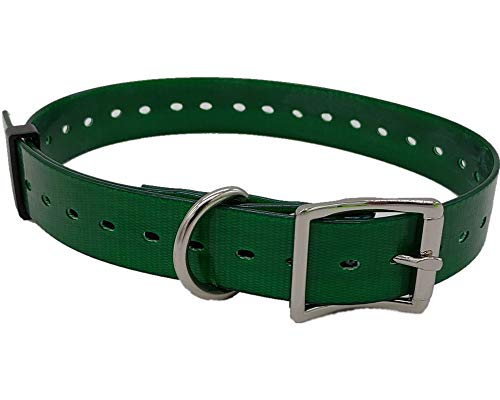 CANICOM Collar plastificado de Biothane Fluo 65 cm x 2,5 cm x 2 mm Verde -