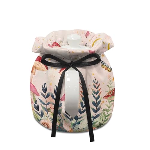 Image of Red Mushroom Tea Cozies for Teapots Tea Cosy Tea Cover Keep Warm Tea Pot Dust Cover Insulated Kettle Cover for Home Kitchen Decorative Accessories
