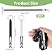 Ryetvok 2 Pcs Dog Whistle,Dog Whistle to Stop Barking Neighbors Dog,Adjustable Ultrasonic Dog Training Whistle to Stop Barking,Professional Dog Recall Whistle for All Breeds with Lanyard (Black&White)