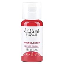 Icinginks - Sweetsticks Watermelon Pink Edible Art Decorative Cake Paint 15ml - Edible Art Paint, Edible Icing Paint, Decorative Cake Paint, Edible Food Coloring, Cookie Paint, Cake Paint