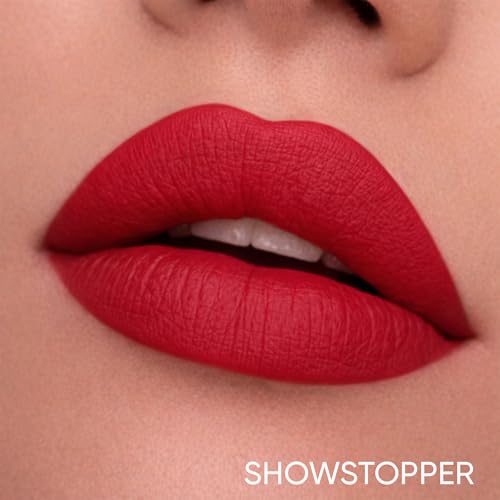 Image of Parul Garg Beauty Creamy Matte Lip Crayon | Soft Matte & Hydrating Formula with Almond Oil & Vitamin E | Rich Pigment & Comfortable Wear | 100% Vegan (Show Stopper 12)