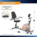 Marcy Home Fitness Personal Exercise Bike with Adjustable Magnetic Resistance for Cardio Workout and Cycle Training - Image 3