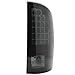 AKKON - For 07-08 Ram 1500 07-09 Ram 2500 3500 Pickup Black Smoke LED Tail Lights Brake Lamps Replacement