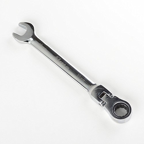 ATE Pro. USA 10972 Ratcheting Wrench, Flex Head, Metric, 13 mm