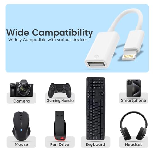 Image of Sounce Type-C to Lightning OTG Adapter - Universal Charging & Data Sync Converter, Female to Male Connector for Smartphones, Tablets & Accessories - White