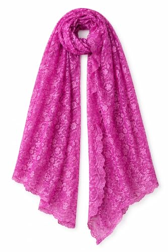 Image of ZEN APPAREL Women's Embroidered Net Dupatta with Lace Borders (Z-101) Premium Net Fabric Golden Aari Work