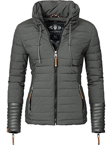 Preisvergleich Produktbild Navahoo Damen Übergangsjacke Steppjacke Gini Anthrazit Gr. M