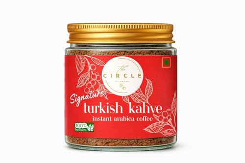 Image of The Circle Of Aroma Signature Instant Turkish Kahve Coffee | 100% Arabica Dark Roast | Rich, Strong & Authentic Flavor | 50 g