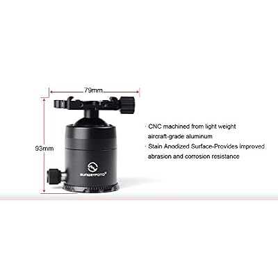SUNWAYFOTO 44mm Tripod Ball Head Arca Compatible FB-44iii FB44iii Sunway