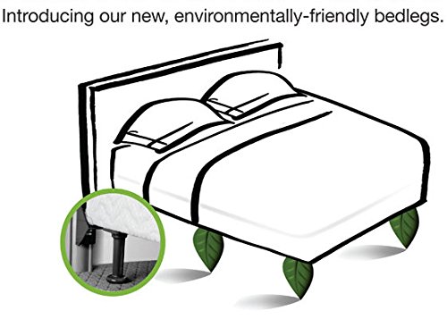 Universal Bedlegs 10" 2Pc Plastic Screw-In Legs Set Of 6, Sand #TOP4