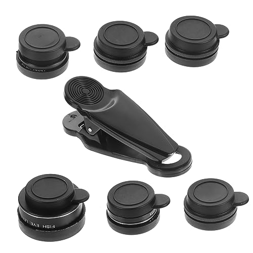 LALAFINA Quality Mobile Phone Lens 7-in-1 Lens Set for Wide Angle Macro Fisheye Photography