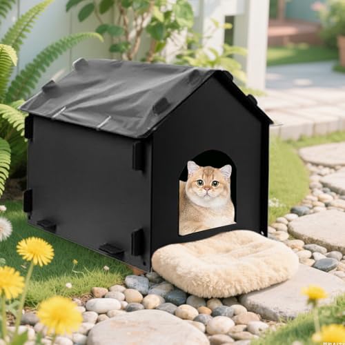 Maison pour chat extérieure imperméable et abri isolé - 3