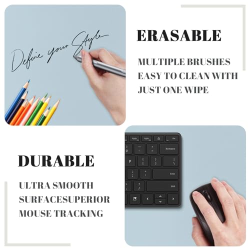 Image of Dry Erase Desk Mat, Erasable Writing White Board for Making Plans