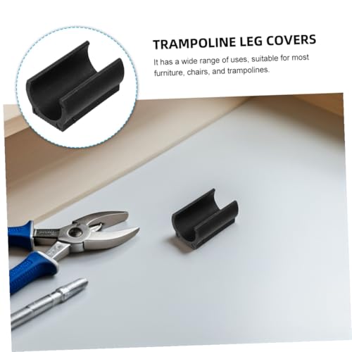 Image of U Shaped Floor Glides: 25Pcs 19mm Plastic Chair Foot U Shaped Floor Glides Tubing Caps Cover Chair Foot Pads Furniture Rectangle Non-Slip Leg Tip Protectors
