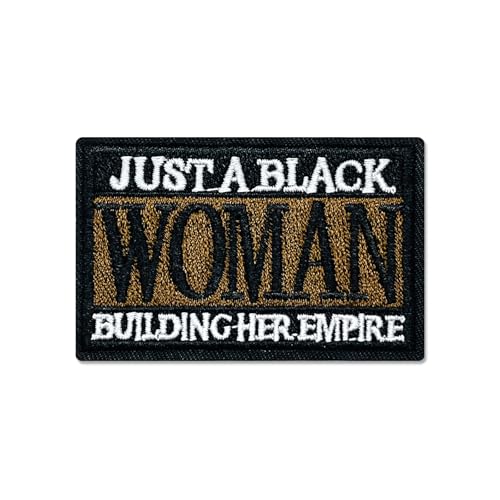 FANCIBAND Just a Black Woman Building Her Empire - 2.83" Black History Iron On Patches Juneteenth Day Sew On Iron On Embroidery Patches for Clothing, Trucker Hat, Backpacks, Jeans, Jackets DIY