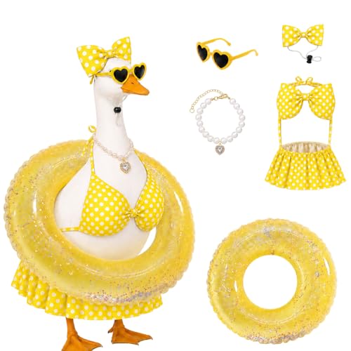 EdenShine Porch Goose Summer Outfit Bikini Goose Clothes for 23 Inch Statue
