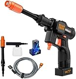 LLLZM Akku-Hochdruckreiniger, Elektrische Hochdruckreiniger, Portable Power Cleaner,mit umfangreichem Zubehr,fr Auto und Boden, Fensterreinigung