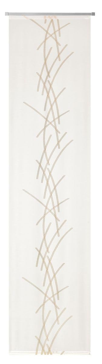 Carlina Scherli Panneau japonais Blanc/taupe 60 x 245 cm