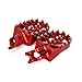 JFG RACING Dirt Bike Foot Pegs,Billet MX Wide Motorcycle Foot Pegs for CR125/250 02-11/CRF150R 07-24/CRF250R 04-24/CRF250X 04-17/CRF450R 02-24/CRF450RX 17-24/CRF450X 05-24 CRF250L/M 12-21 - Red