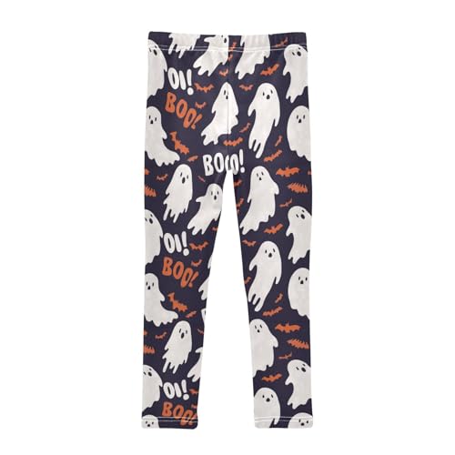 Vdsrup Girls Leggings Halloween Ghost Cute Kids Length Leggings Pants Toddler Athletic Soft Tights Trousers 4T2