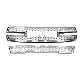 CCI Grille Insert GI179C, Overlay, 2 Piece, Chrome Plated, ABS Plastic, With Logo Cutout, Fits 2021-2024 GMC Yukon/Yukon XL (For Models Equipped With Camera In Front Grille)