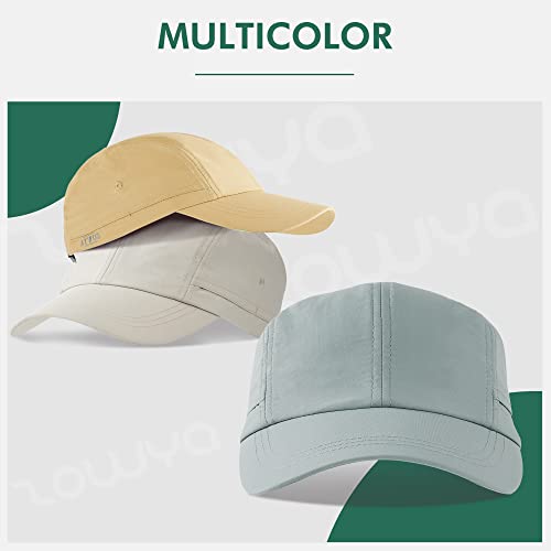 Zowya Quick Drying Outdoor Sport Hat Unstructured Upf40+ Running Cap For Men Women Waterproof Breathable 1 Hat Lt Grey thumb #1