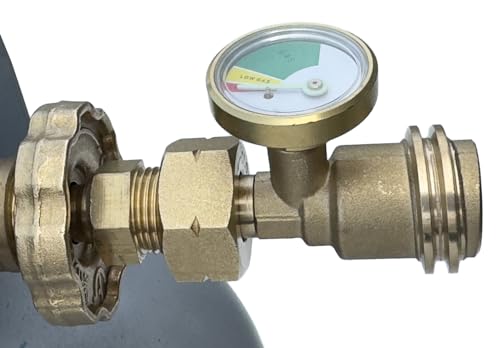 METER STAR Gasanschlussadapter, Europäische Gasflasche Auf Amerikanischen Qcc1 Auf Gasflaschenadapter, Dient Zum Anschluss Von Gasflaschen An Us-Standard-Gasgeräte, Öfen, Heizungen Usw