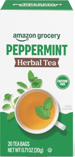 Amazon Grocery, Peppermint Herbal Tea Bags...