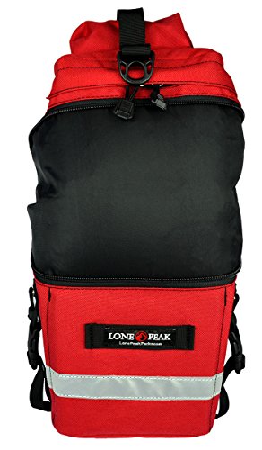 Lone Peak Rear Rack Bag For Bicycle | Large Capacity - Expandable - Durable & Waterproof Bike Carrier Bag With Fully Padded Foam | Cycling Storage Bag | 1000 D Nylon Blue #TOP2