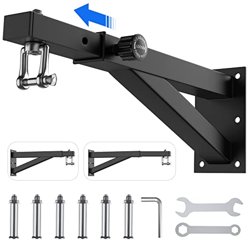 Heavy Bag Hanger - Wall Mount Punching Bag Hanger, Adjustable Heavy-Duty Boxing Bag Wall Bracket, Punching Bag Mount Stand for Home or Gym, for Kickboxing Bag, Muay Thai Bag,Etc (Supports up to 800Ib)