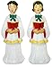 General Foam Plastics OR-C3640 Choir Boy and Girl Christmas Plastic Blow Mold, 34 inch