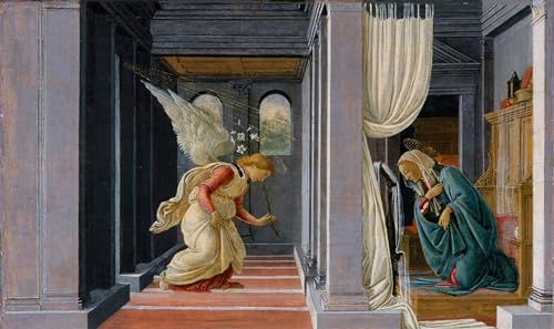 Poster l'Annunciazione de Botticelli lienzo decorativo 60x90cm