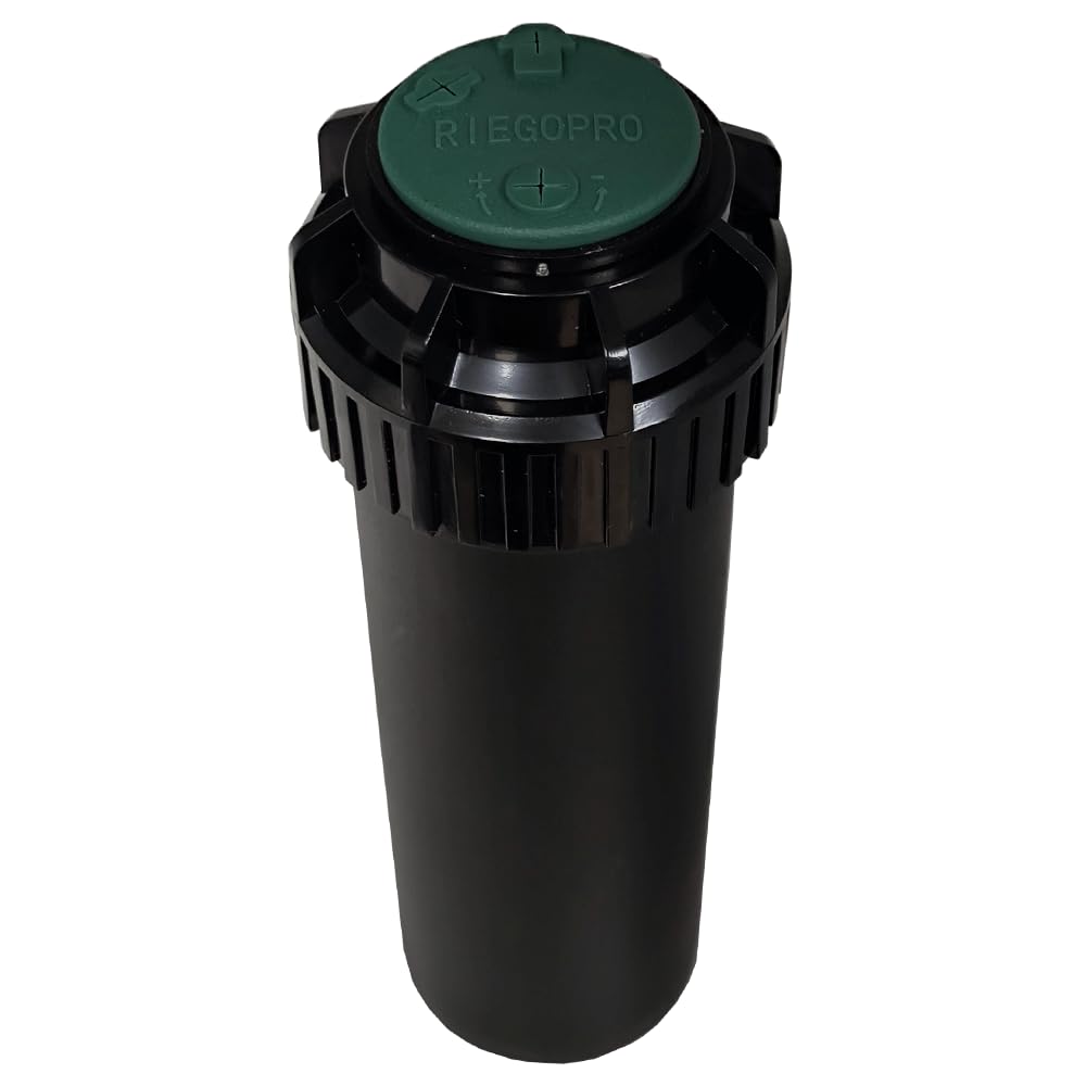 Riegopro Aspersor Riegopro RP-500 3/4" Hembra. Alcance 7,5-14 Metros. Incluye Juego de Toberas. Caja de 20 Unidades