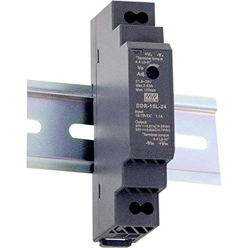 MeanWell DDR-15G-12 - Convertidor de Carril DIN (12 V/CC 1,25 A, 15 W) Cover