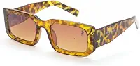 Óculos de Sol Retrô Blogueira Polo London Club com Proteção UVA/UVB - Kit contém estojo e flanela