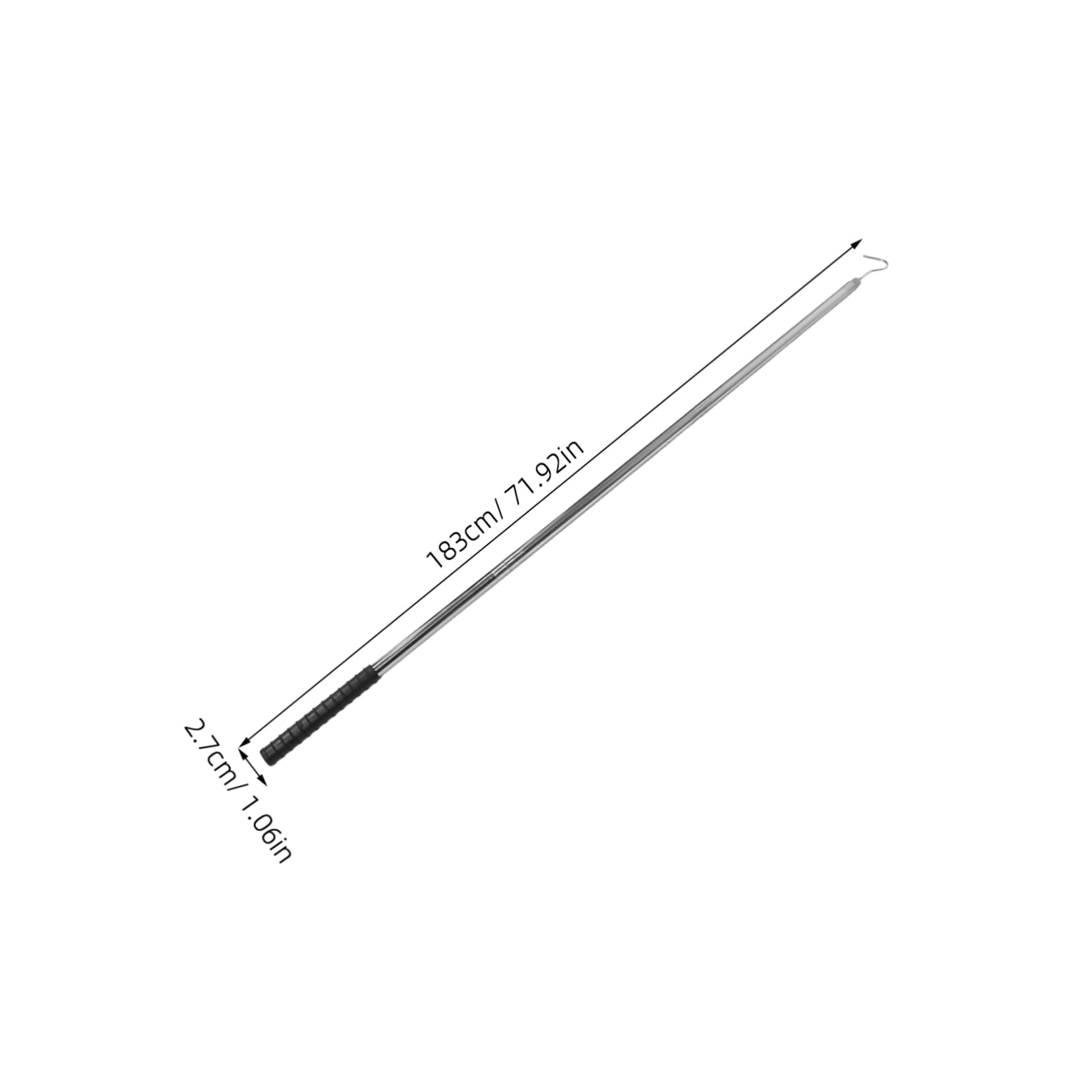 Yardwe Gancho De Acero Inoxidable Para Piscinas Con Mango Extensible Herramienta De Elevación Para Cesta De Skimmer Accesorio Multifuncional Para Limpieza De Equipos De Piscina