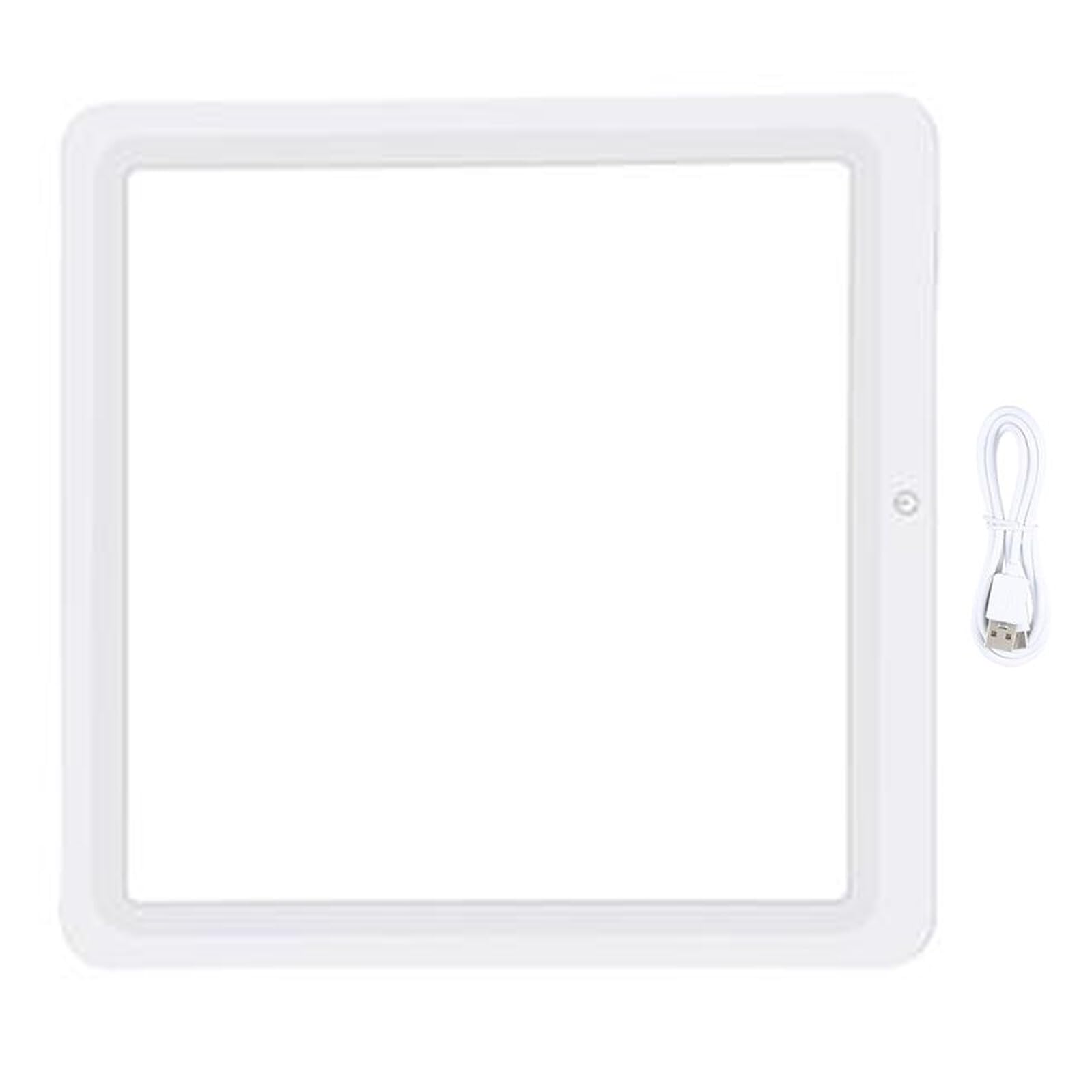 IMIKEYA Luce LED portatile per fotografia 30 cm bianca senza ombra pannello touch illuminazione per registrazione video studio interno