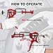 Defabee Dual Piston Brake Caliper Compressor, 25750 Brake Caliper Compression Tool for Double Piston Brake Pad Replacement, Disc Brake Pad Separator Tool for Most Cars & Light Trucks