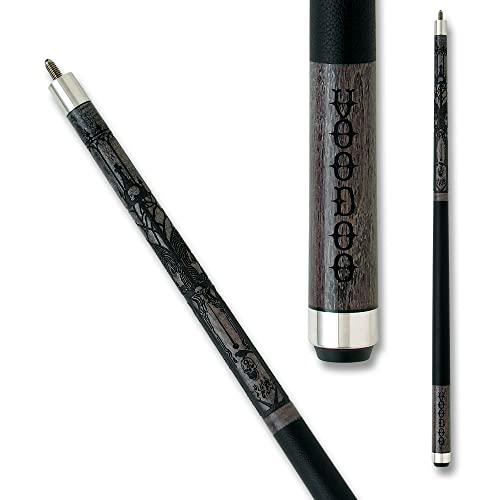 VOODOO Billiards Pool Cue Stick - Grey - Cemetery - 19oz