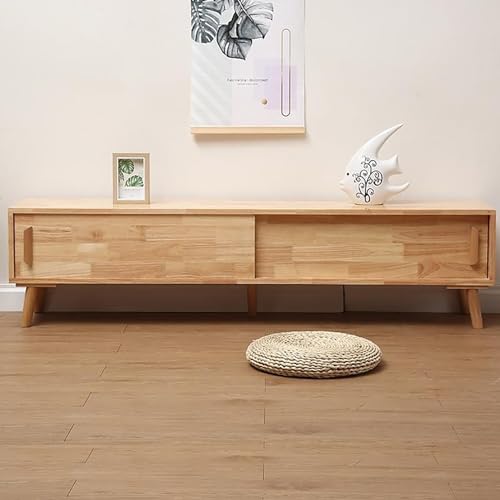 Console multimédia en bois pour créer un salon chaleureux et authentique sans effort