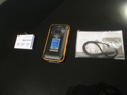 Samsung HMX-W300 Waterproof Pocket HD Digital Video Camcorder, Orange/Black