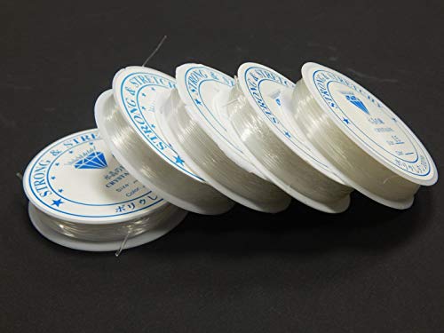 5 bobine elastiche in silicone set filo per