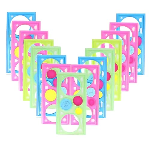 Image of Crackles Creative Gift Designer Spiral Spirograph Geometric Ruler Drafting Tools Art& Craft Sets School Stationery Return Gift for Children Kids Students Birthday Drawing Toys - Pack of 15