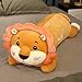 KXCAQ 55 cm de Tamaño Grande encantadora Flor León almohada Larga muñeca de Peluche muñeca de Peluche Mejor Regalo de cumpleaños para Niños Niñas 55 cm Naranja